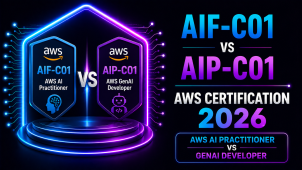 AIF-C01 vs AIP-C01 AWS Certification 2026: AWS AI Practitioner vs GenAI Developer