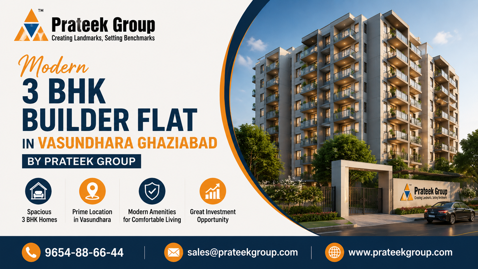 3 BHK Builder Flat in Vasundhara Ghaziabad