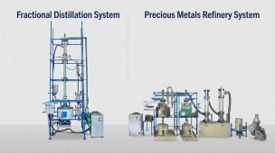 fractional distillation and precious metals refinery systems