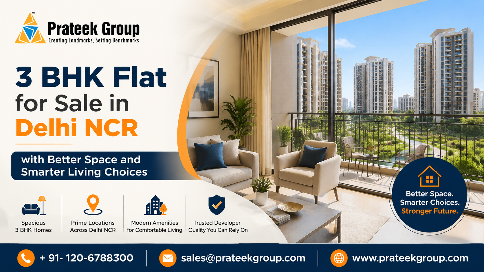 #3 BHK flat for sale in Delhi NCR